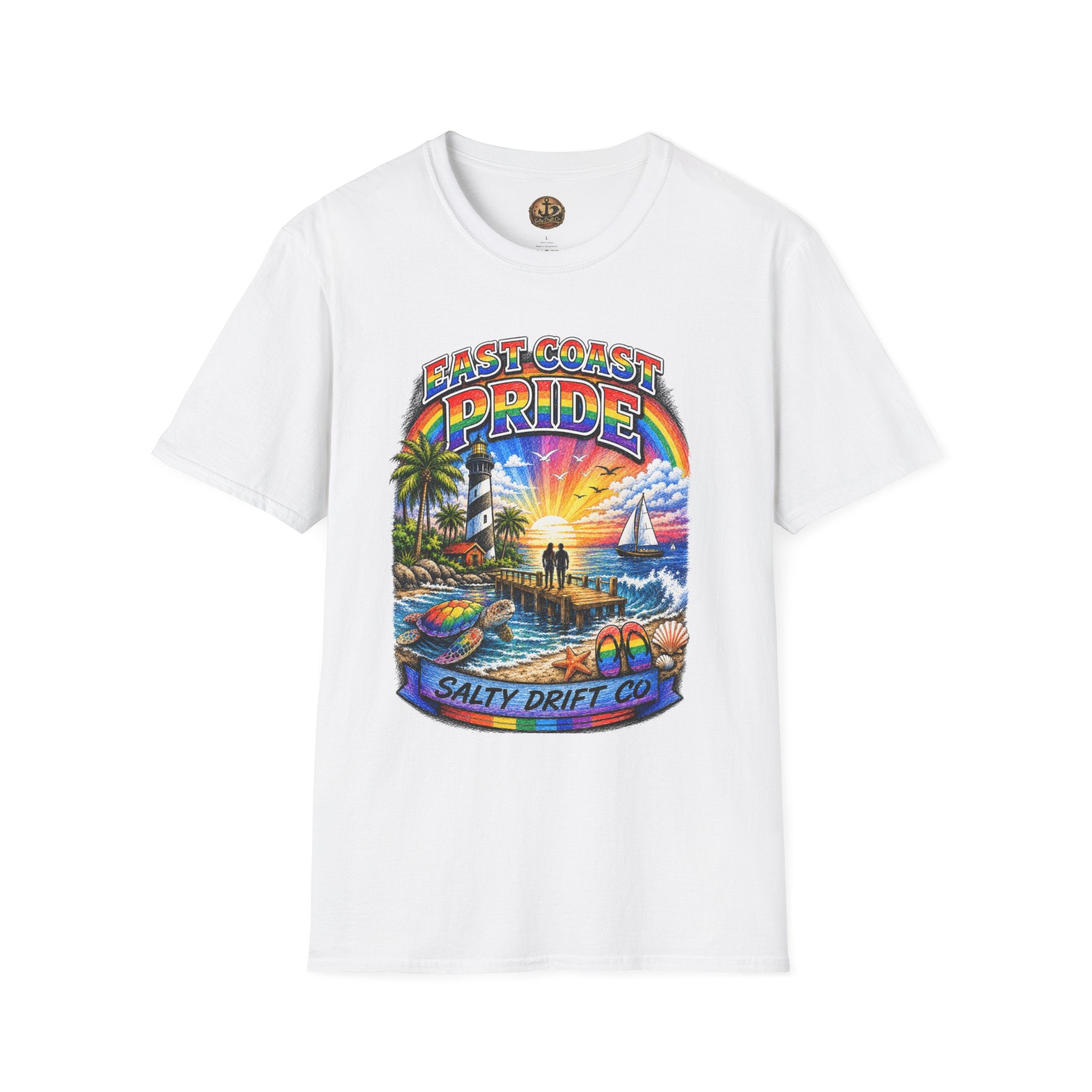 East Coast Pride T-Shirt — Palm Coast Florida Sunset Tee